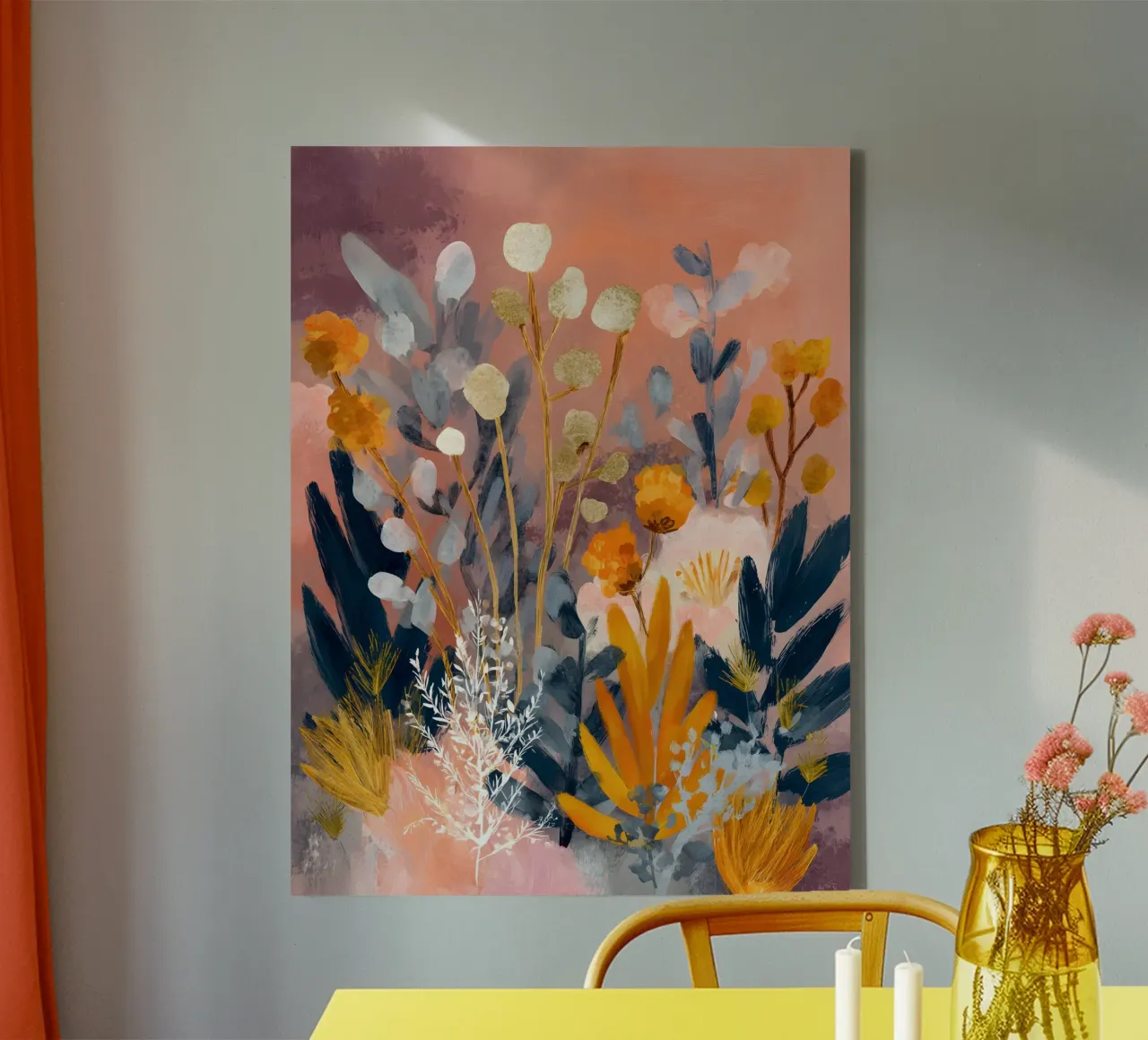 Evening Botanicals tela con Cornice a cassetta da Gypsy Galleria