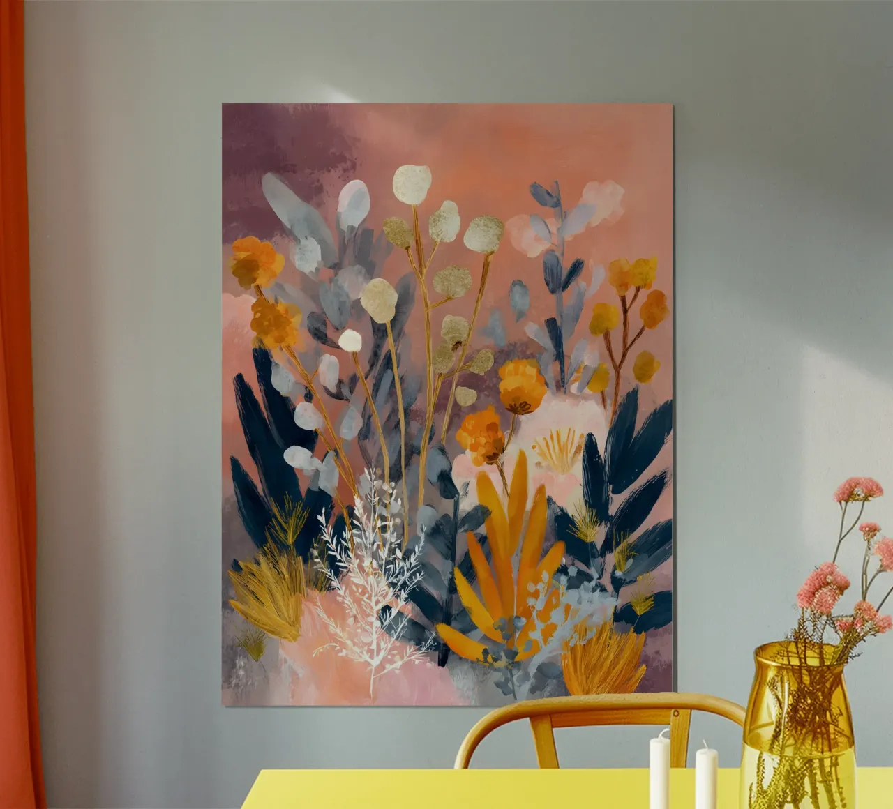 Evening Botanicals poster con telaio in plastica da Gypsy Galleria