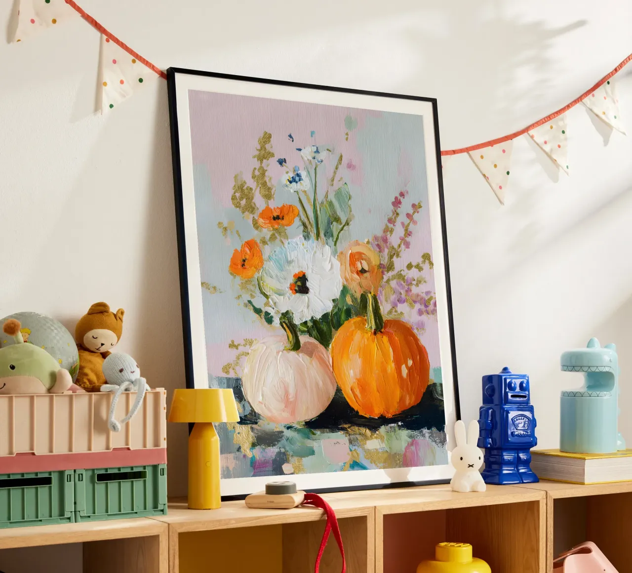 Autumn Harvest poster con telaio in legno da Gypsy Galleria