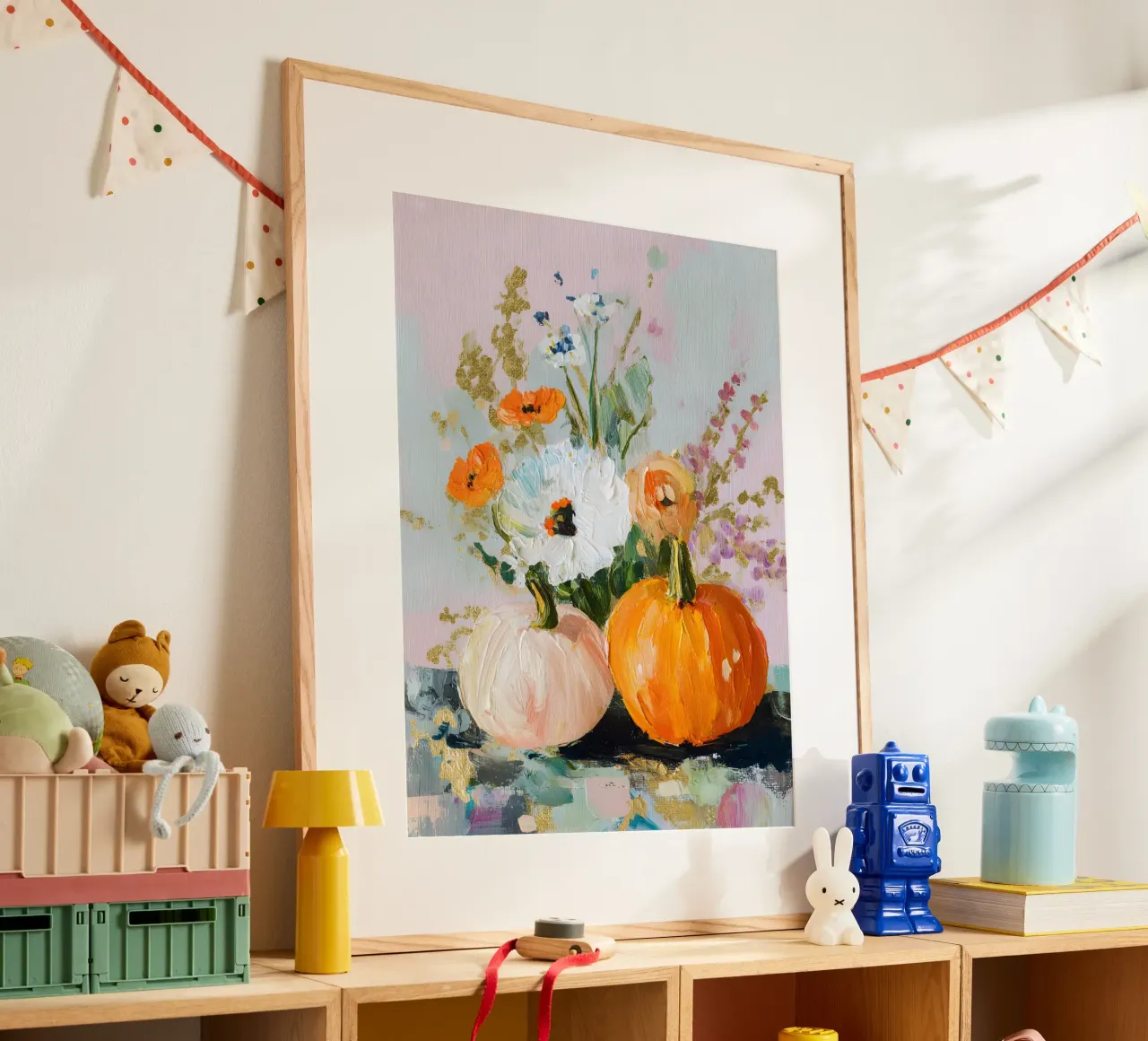 Autumn Harvest poster con telaio in legno da Gypsy Galleria