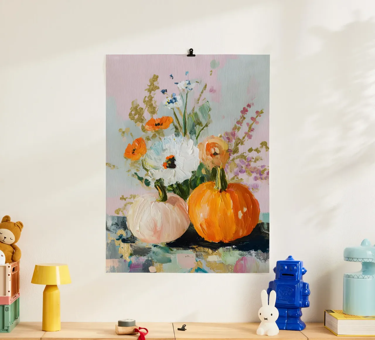 Autumn Harvest poster con telaio in legno da Gypsy Galleria