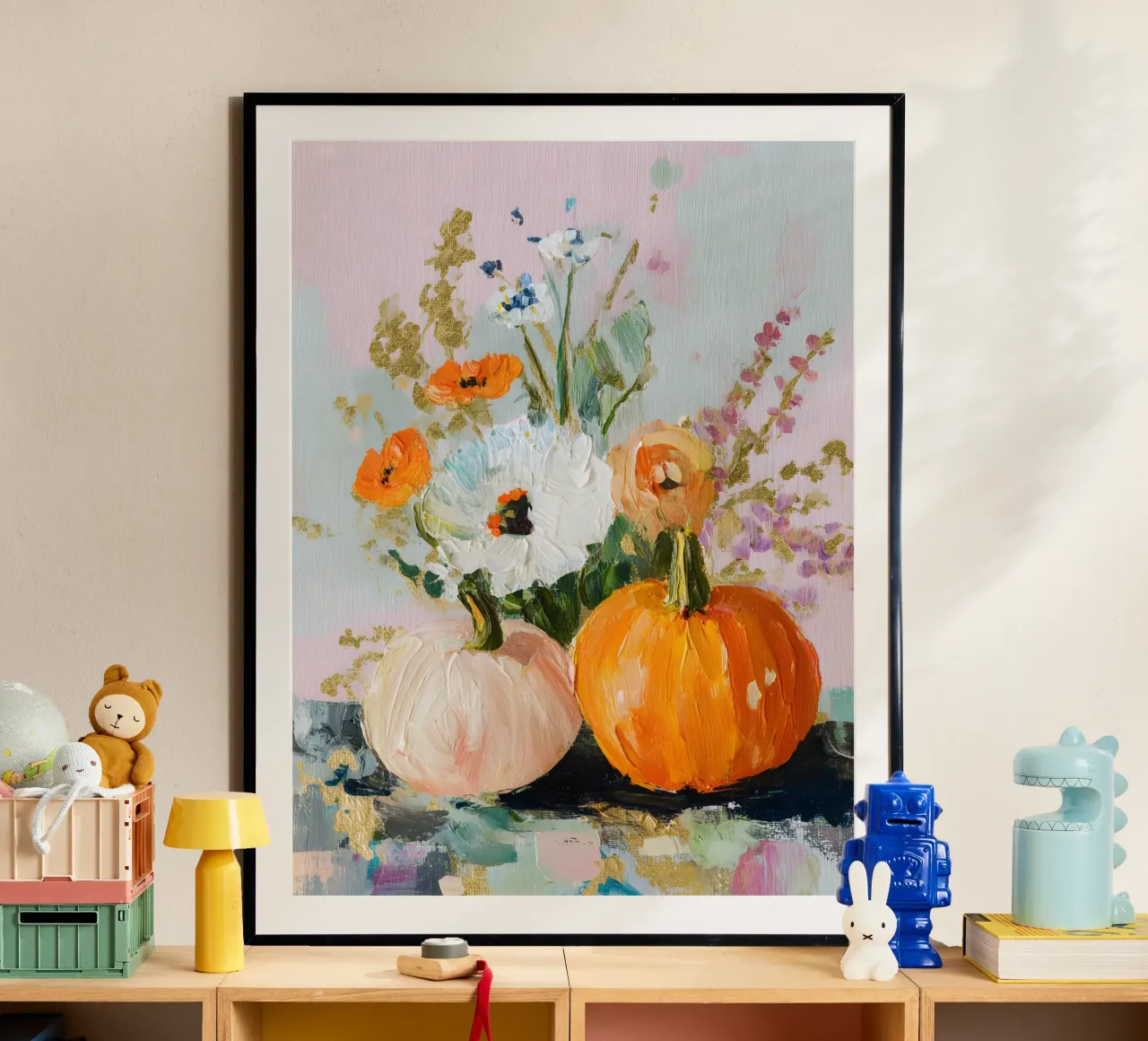 Autumn Harvest poster con telaio in legno da Gypsy Galleria