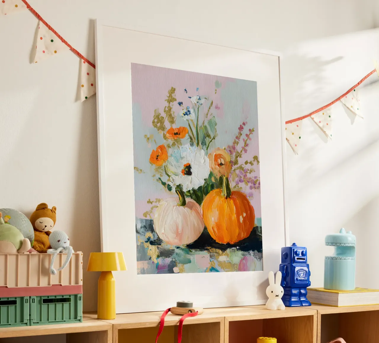 Autumn Harvest poster con telaio in legno da Gypsy Galleria