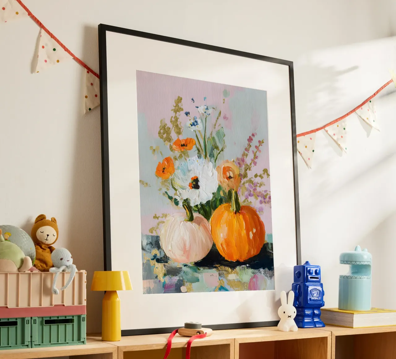 Autumn Harvest poster con telaio in legno da Gypsy Galleria