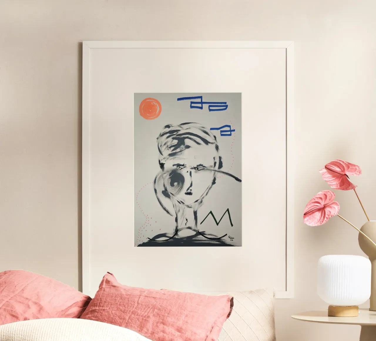 Anomaly poster con telaio in legno da gtobonart