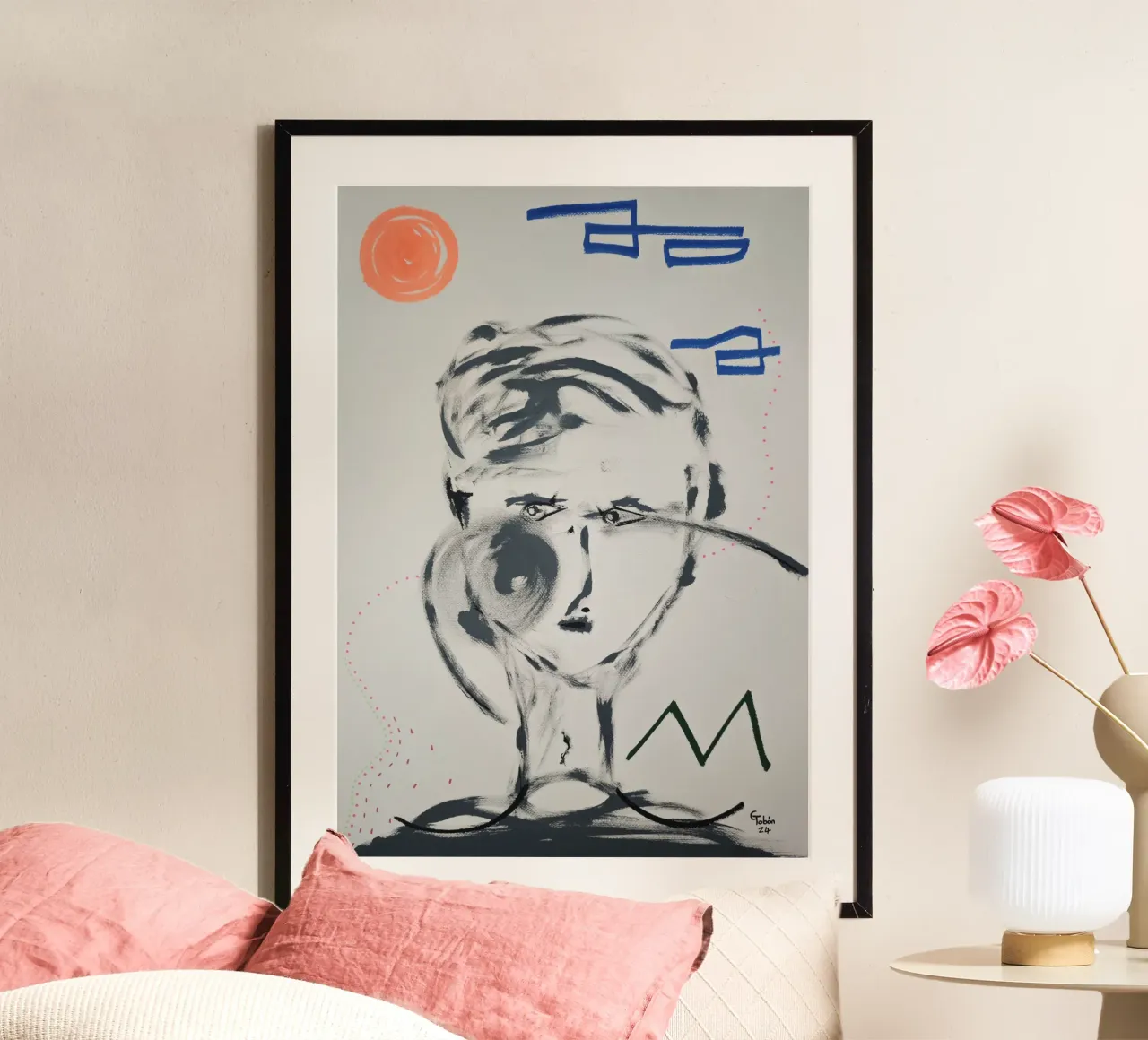 Anomaly poster con telaio in legno da gtobonart