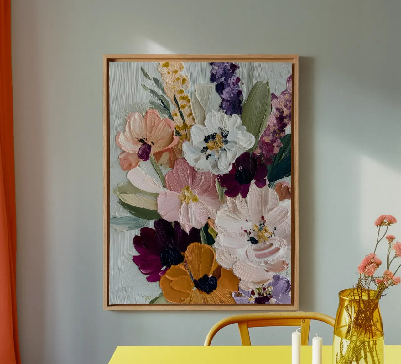 Bloom Symphony tela con Cornice a cassetta da Gypsy Galleria