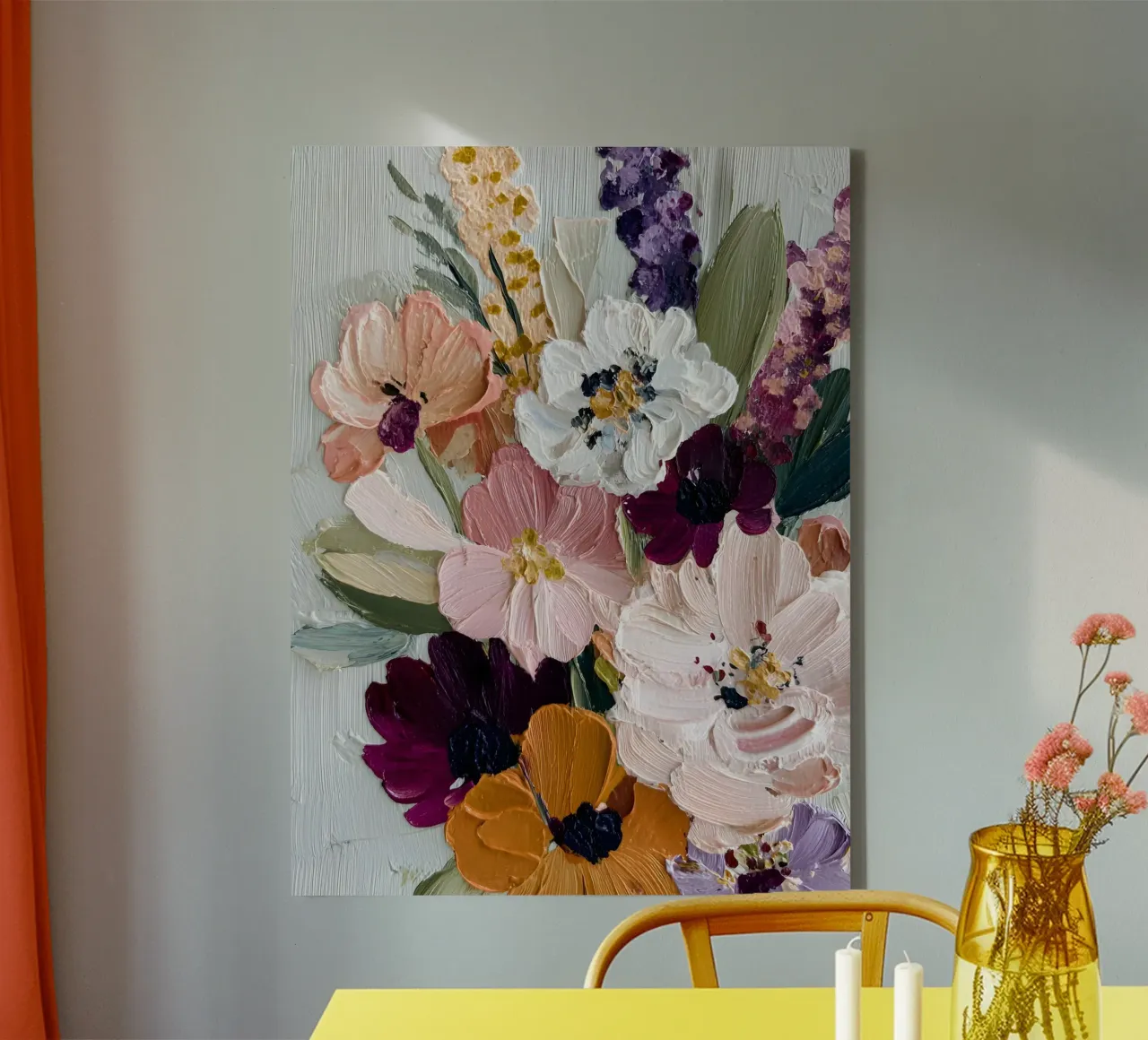 Bloom Symphony tela con Cornice a cassetta da Gypsy Galleria