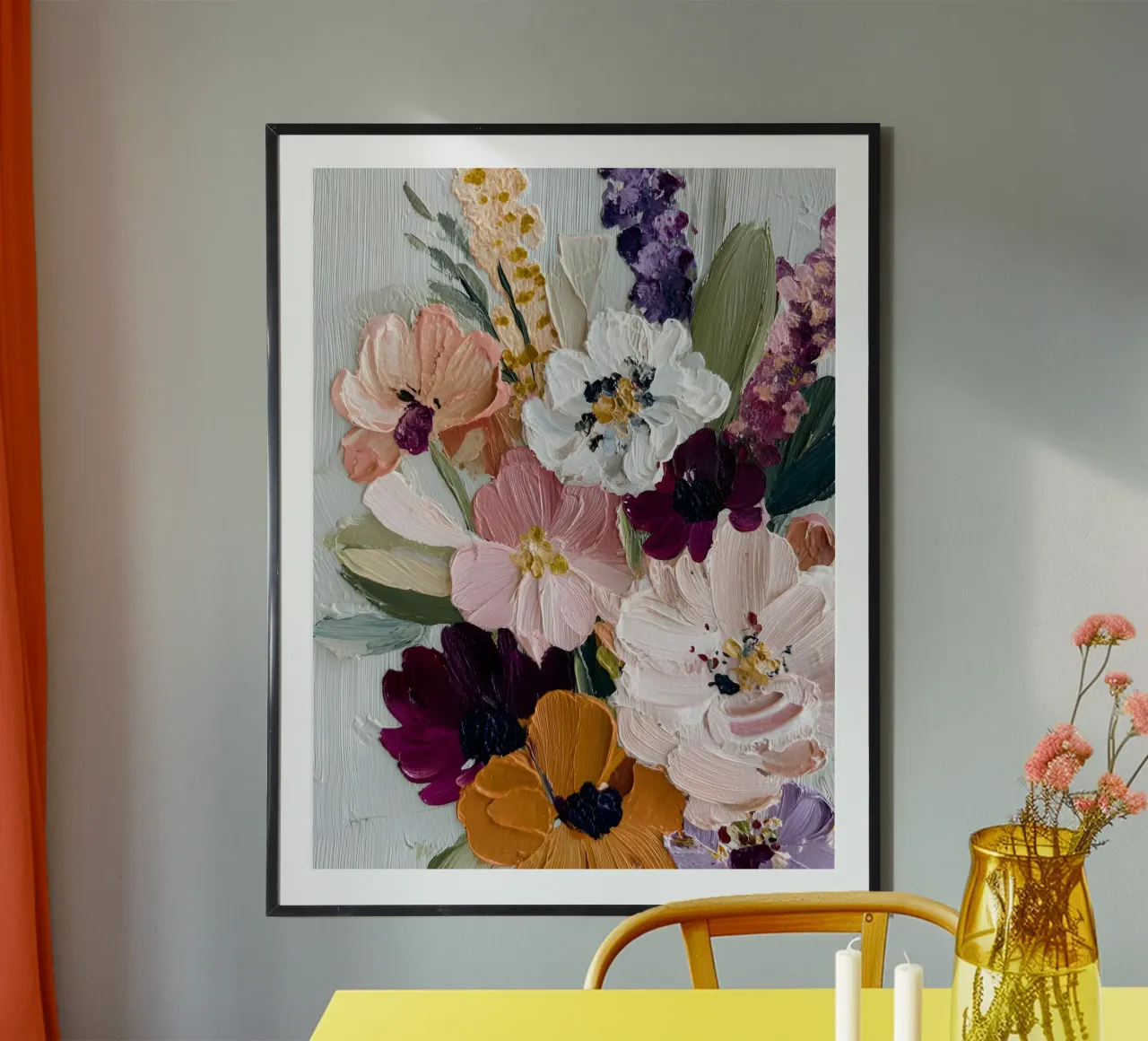 Bloom Symphony poster con telaio in alluminio da Gypsy Galleria