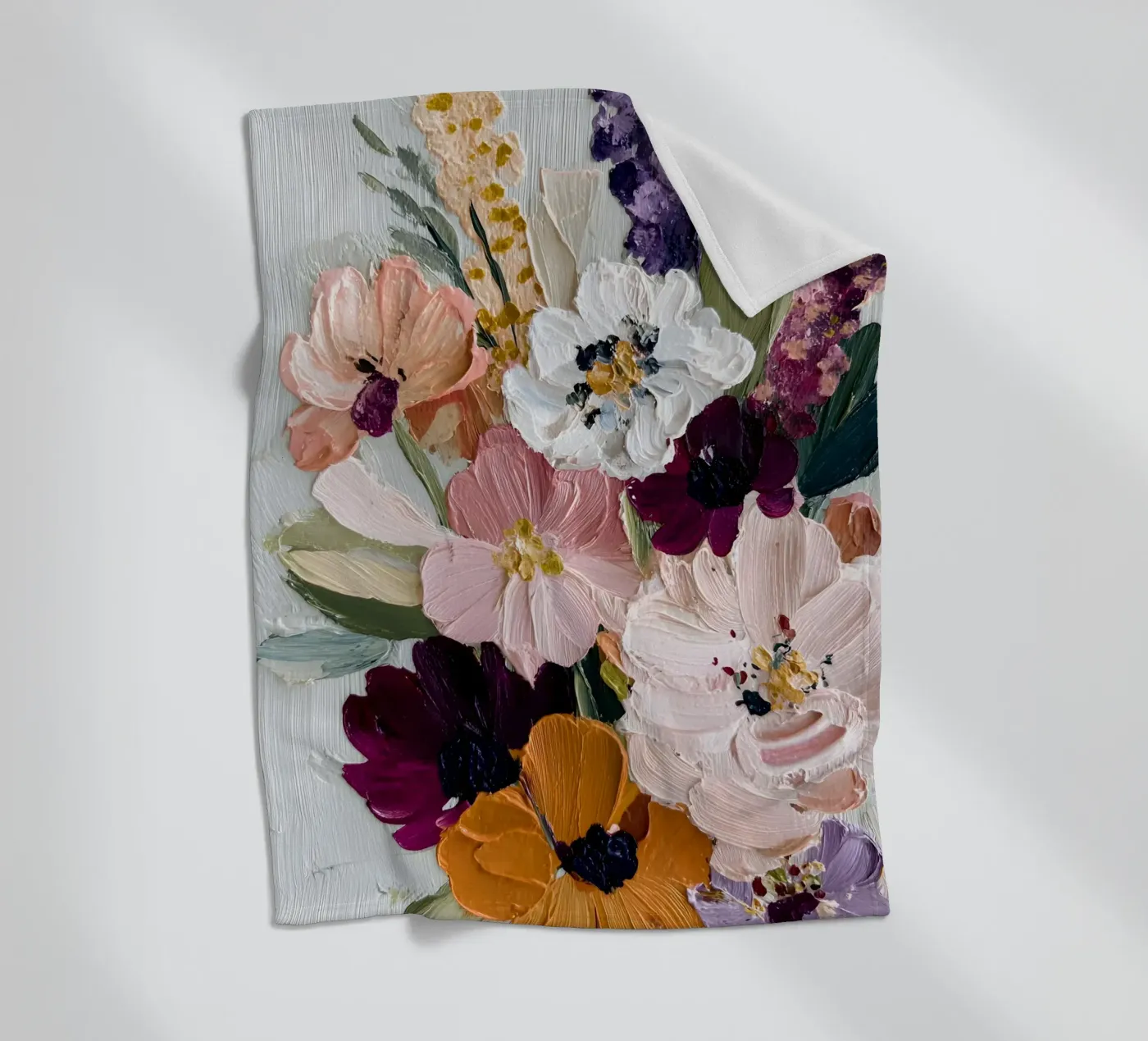 Bloom Symphony fleece blanket by Gypsy Galleria