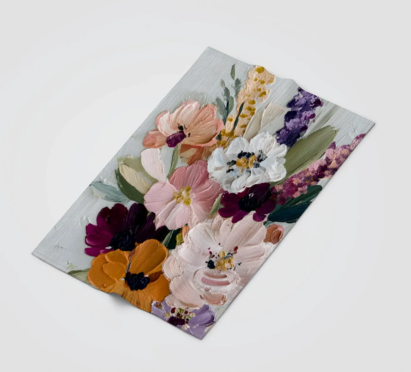 Bloom Symphony fleece blanket by Gypsy Galleria