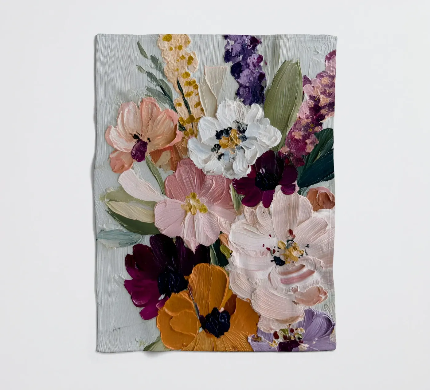 Bloom Symphony fleece blanket by Gypsy Galleria
