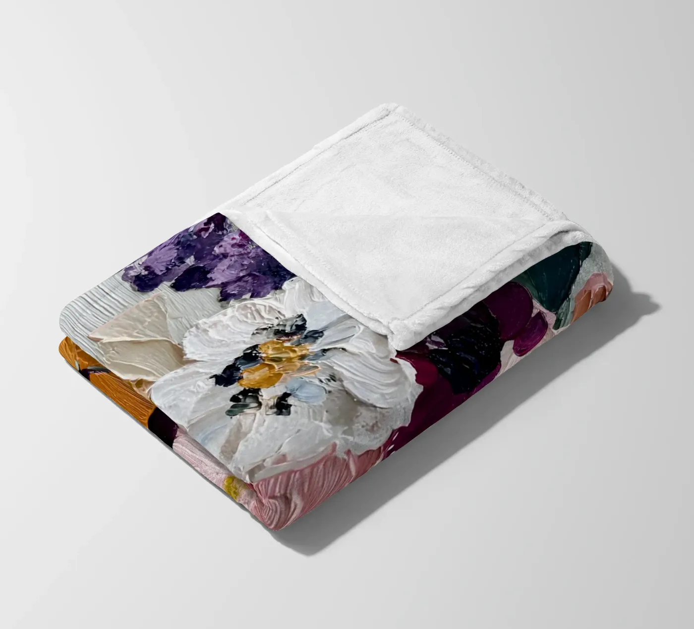 Bloom Symphony fleece blanket by Gypsy Galleria