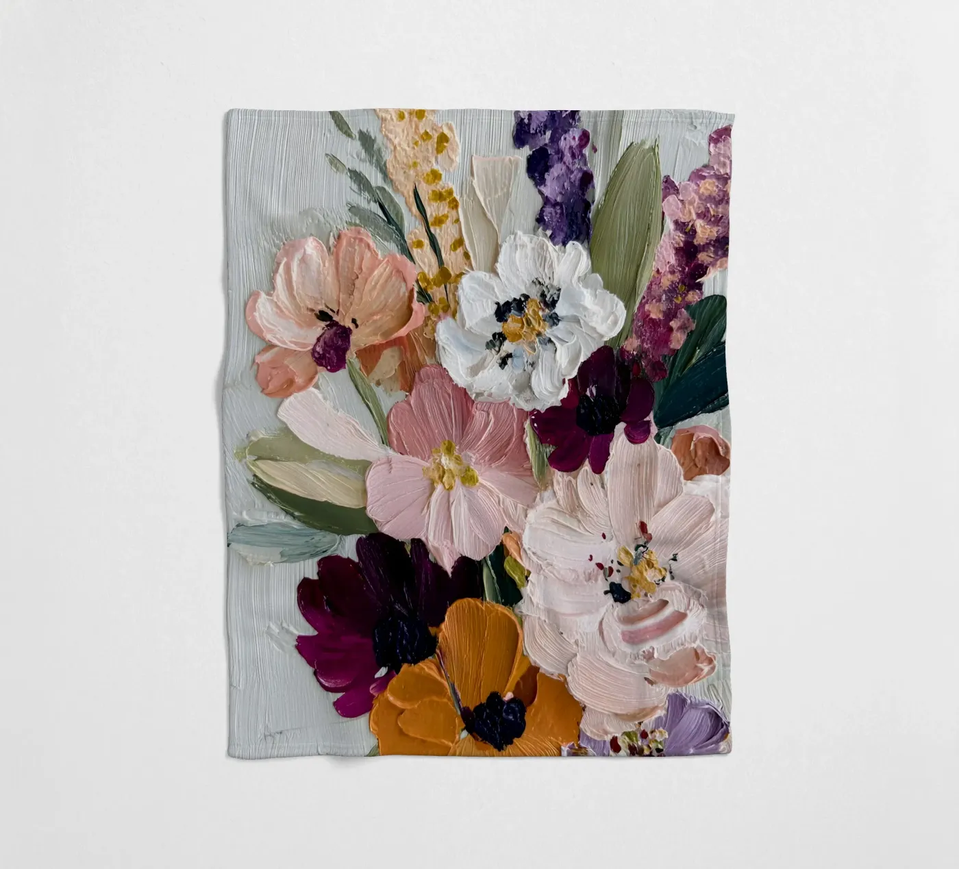 Bloom Symphony fleece blanket by Gypsy Galleria