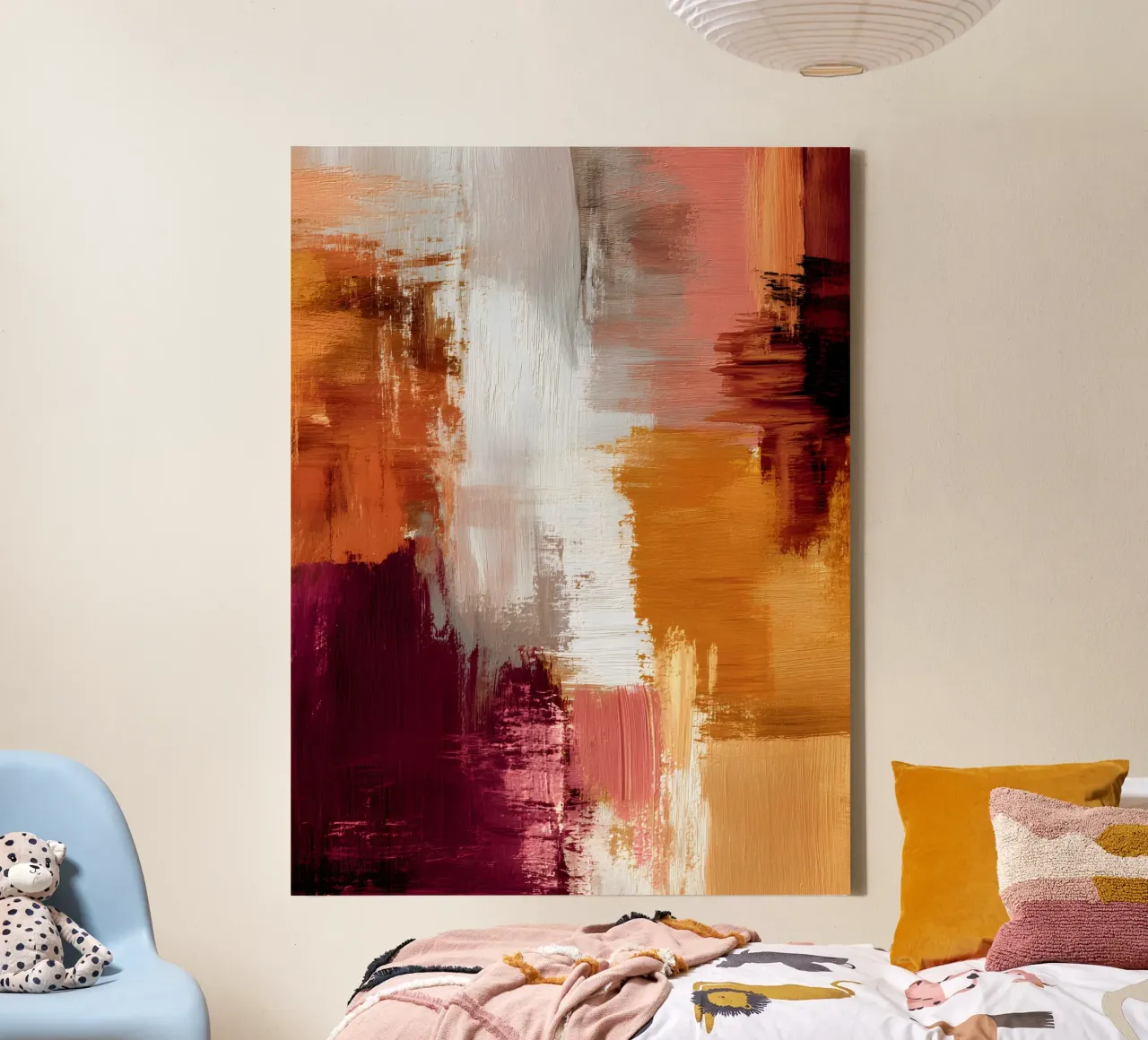 Autumn Abstract Leinwand mit Schattenfugenrahmen von Gypsy Galleria
