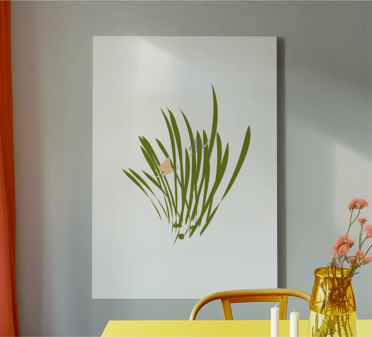 Der Flug ohne Eile /Serenity 5 Leinwand mit Schattenfugenrahmen von Carrot & Soul