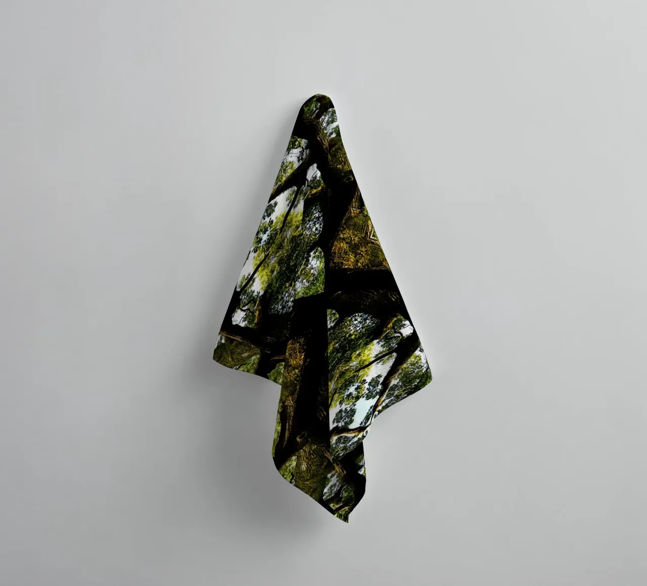 Origin, The Green Portal – Abstract Fine Art Print towel by jay