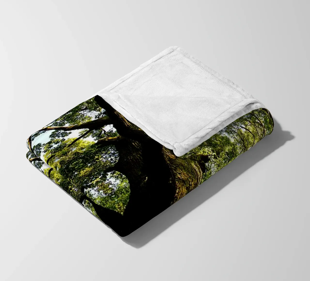 Oorsprong, Het groene portaal - Abstracte kunstdruk fleecedeken van jay