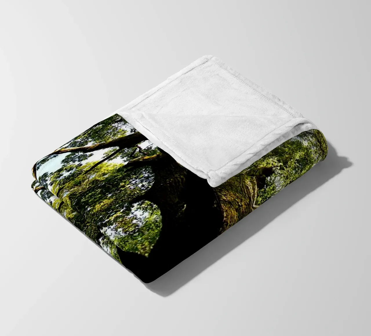 Oorsprong, Het groene portaal - Abstracte kunstdruk fleecedeken van jay