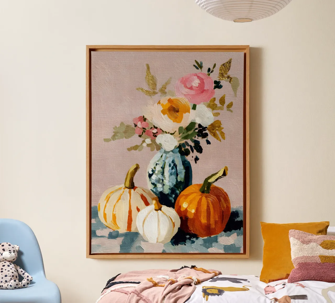Harvest Vase tela con Cornice a cassetta da Gypsy Galleria