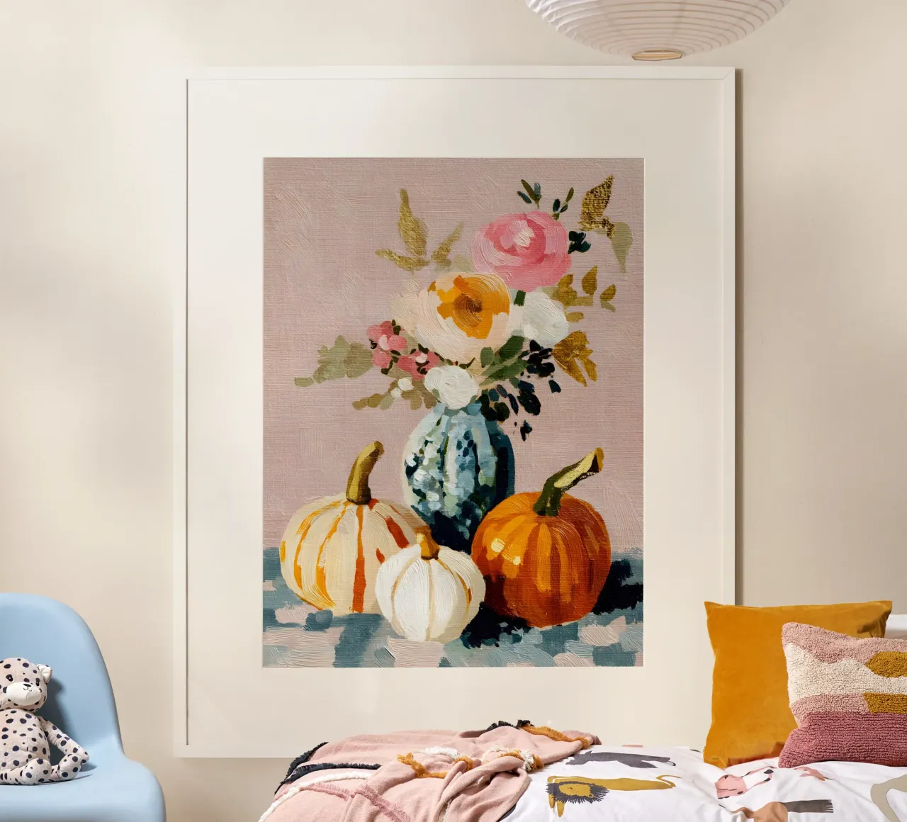 Harvest Vase poster con telaio in alluminio da Gypsy Galleria