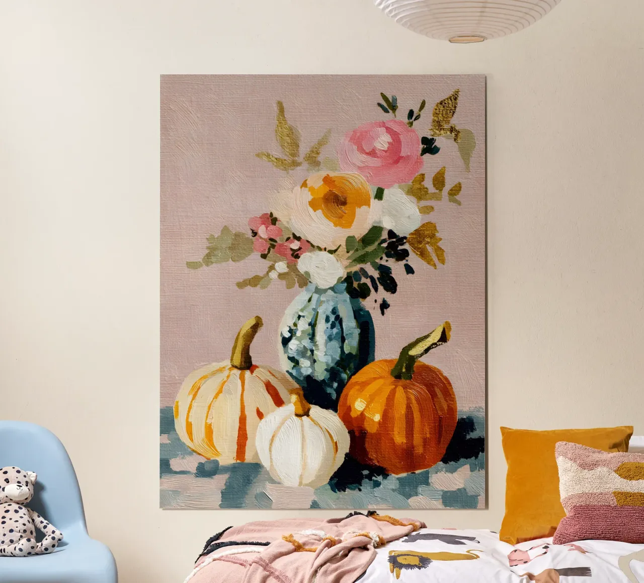 Harvest Vase poster con telaio in alluminio da Gypsy Galleria