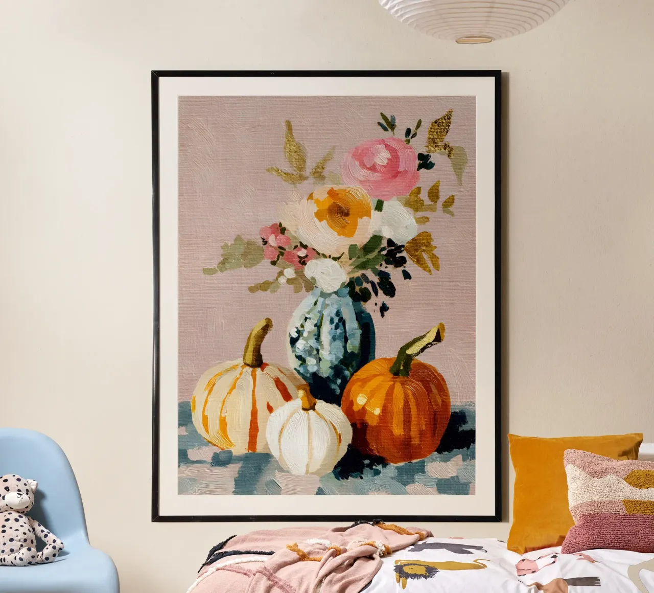 Harvest Vase poster con telaio in alluminio da Gypsy Galleria