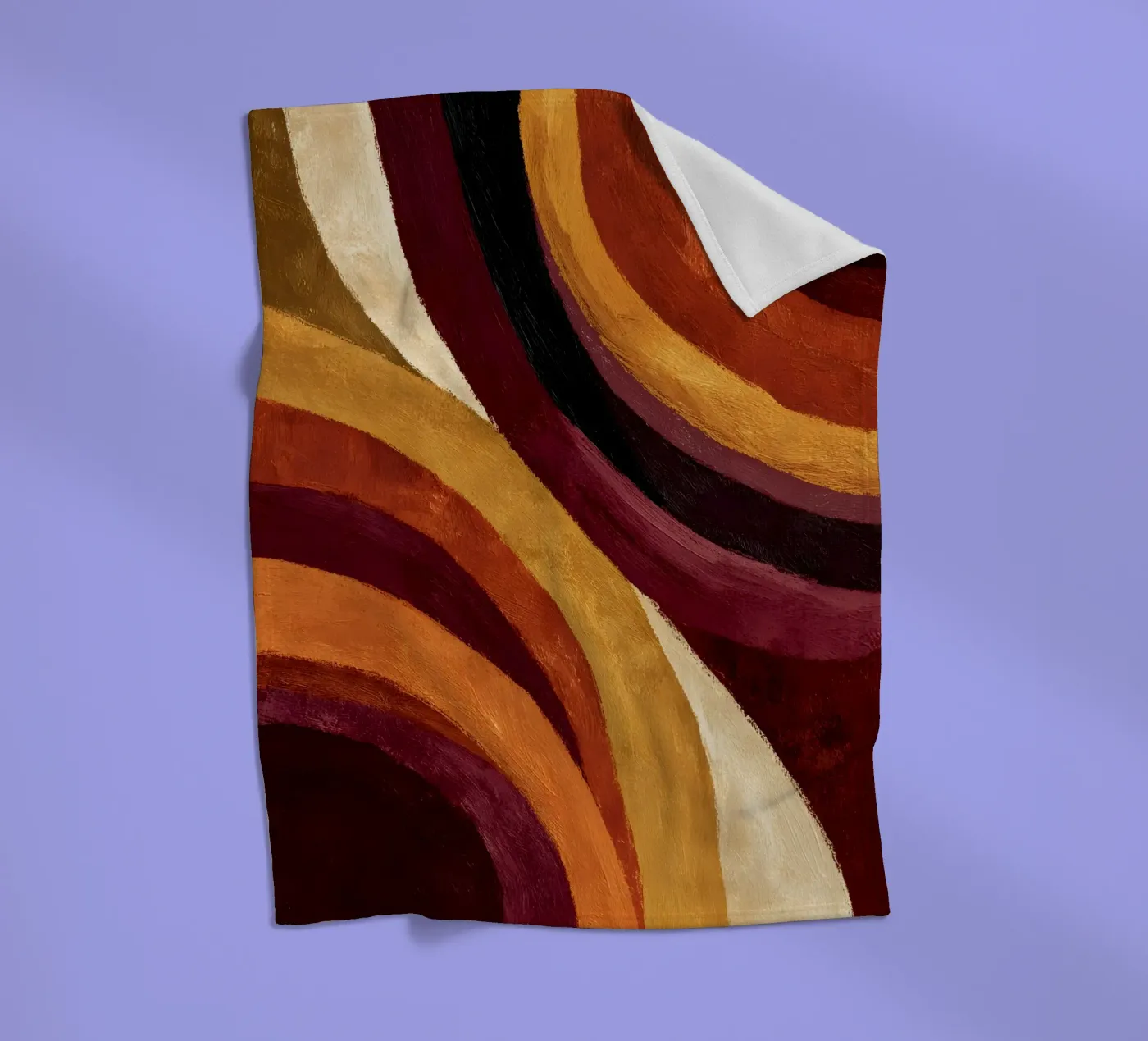 Retro Waves Fleecedecke von Gypsy Galleria