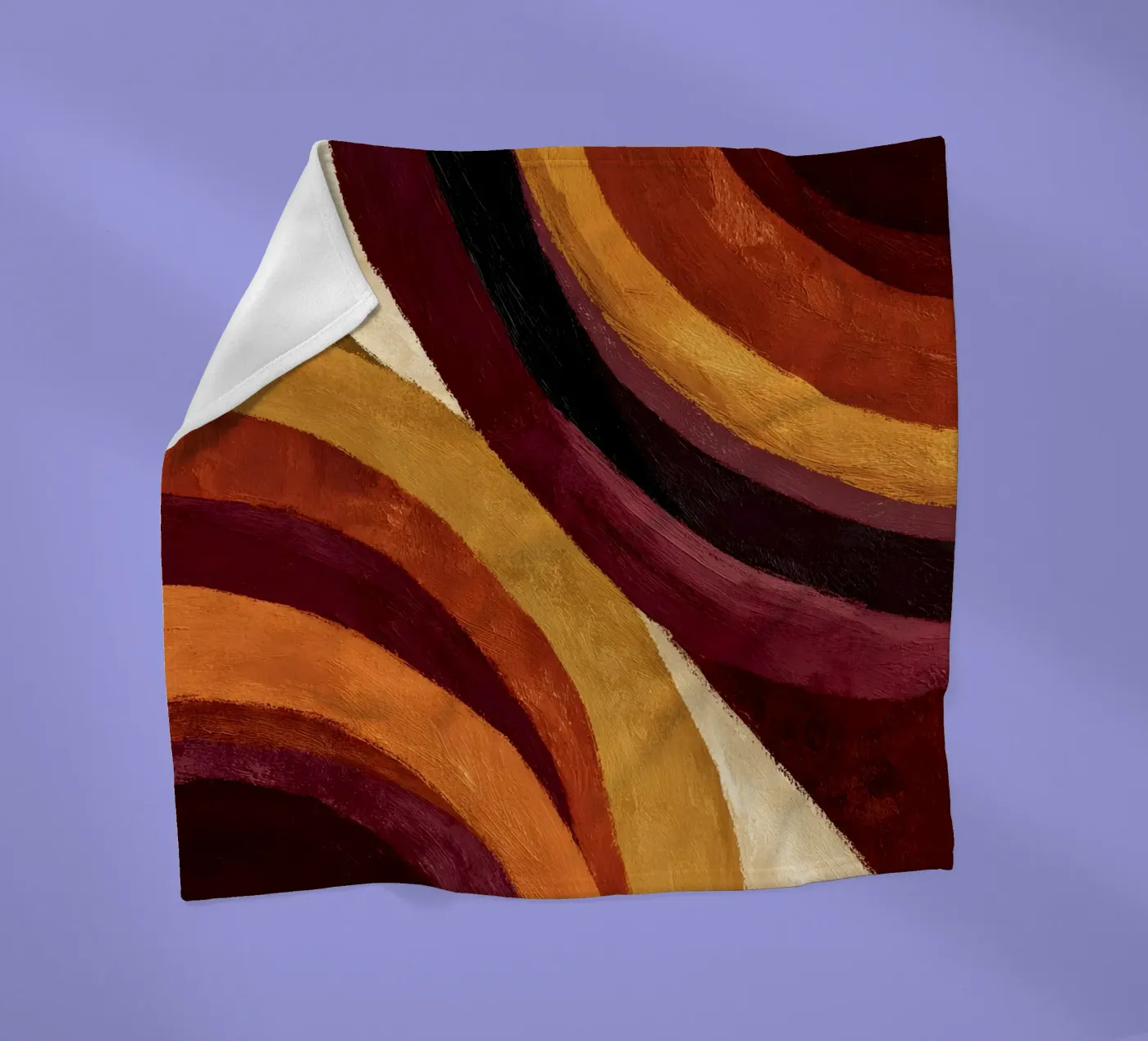 Retro Waves Fleecedecke von Gypsy Galleria