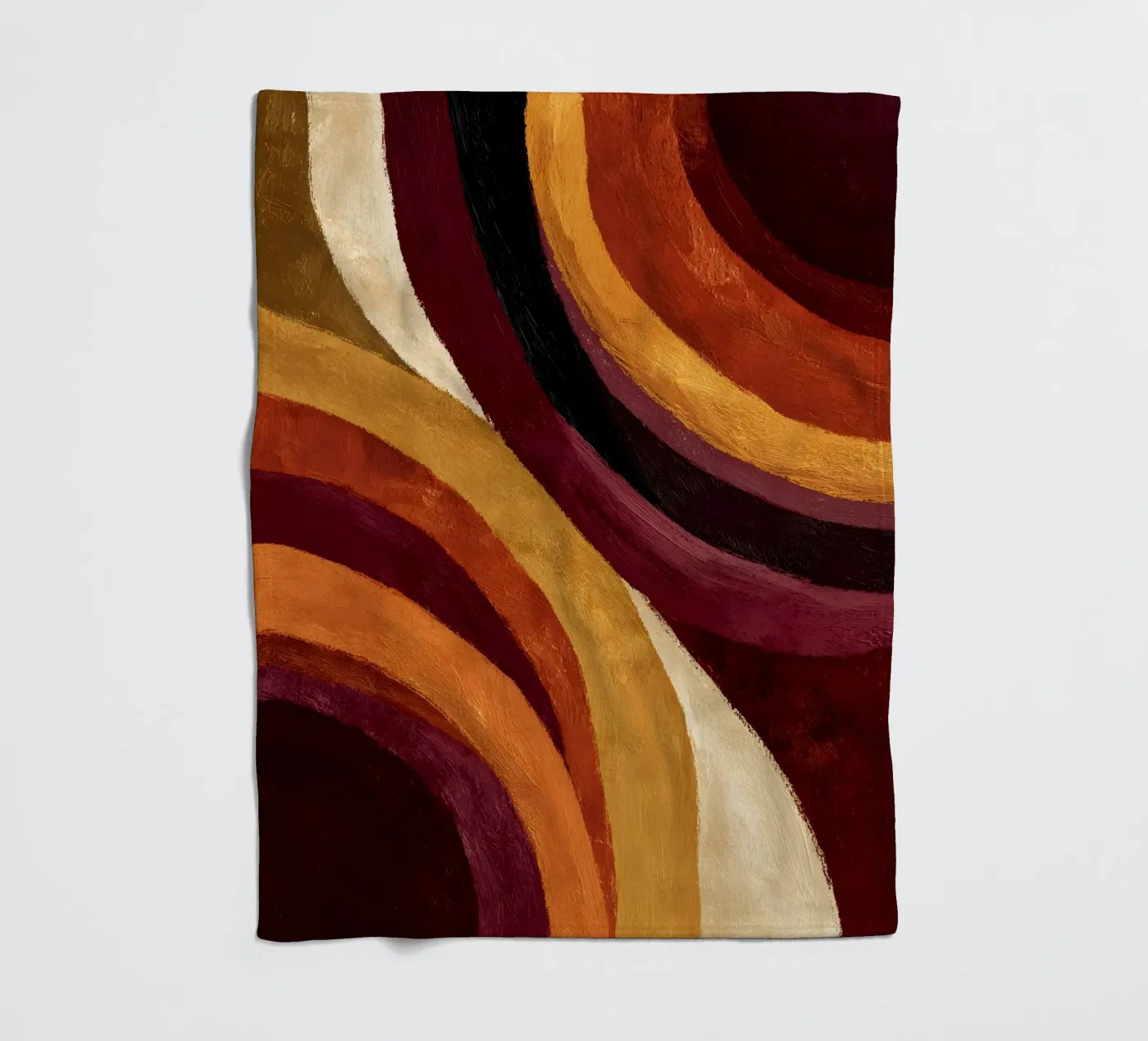 Retro Waves Fleecedecke von Gypsy Galleria