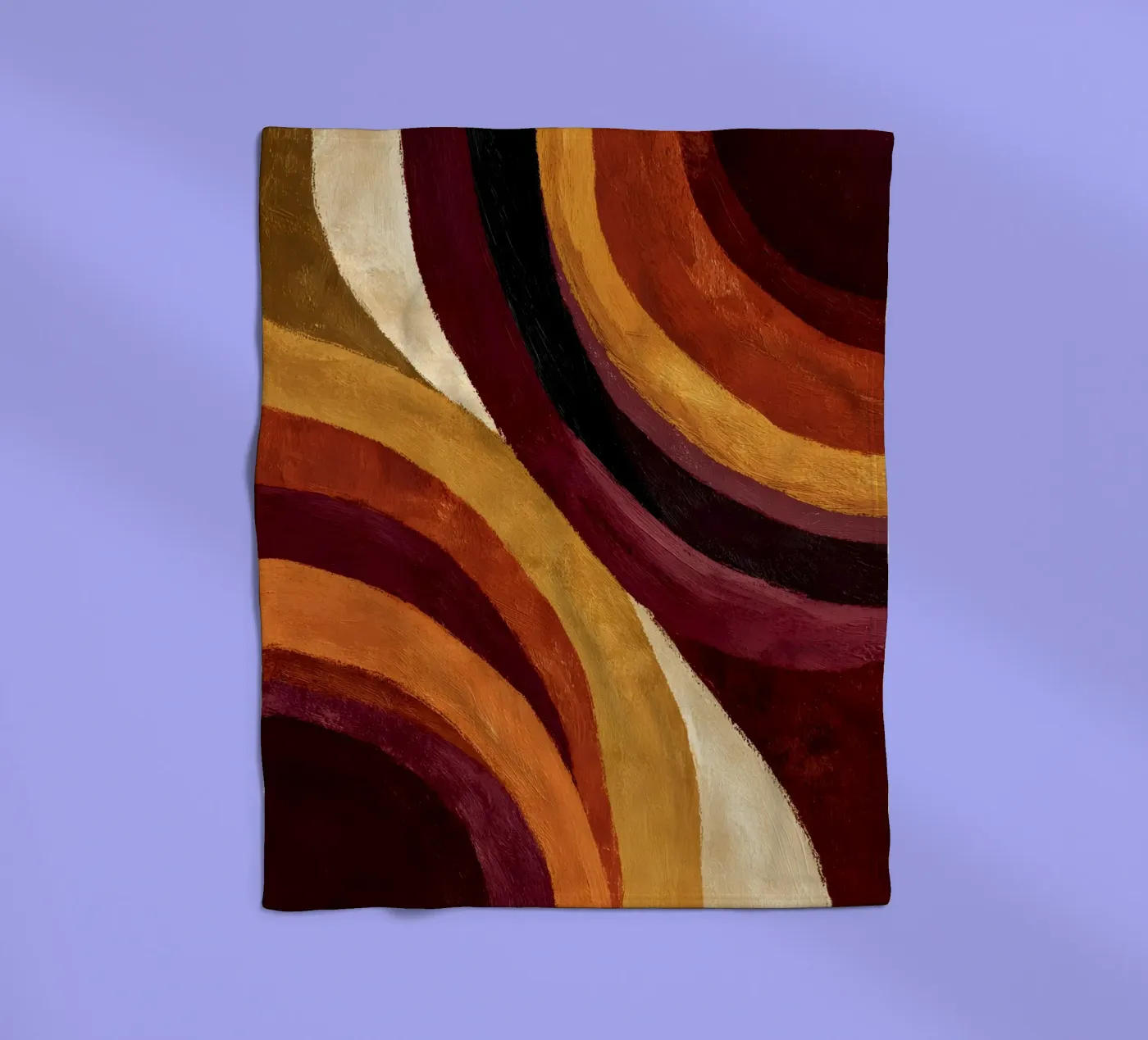 Retro Waves Fleecedecke von Gypsy Galleria