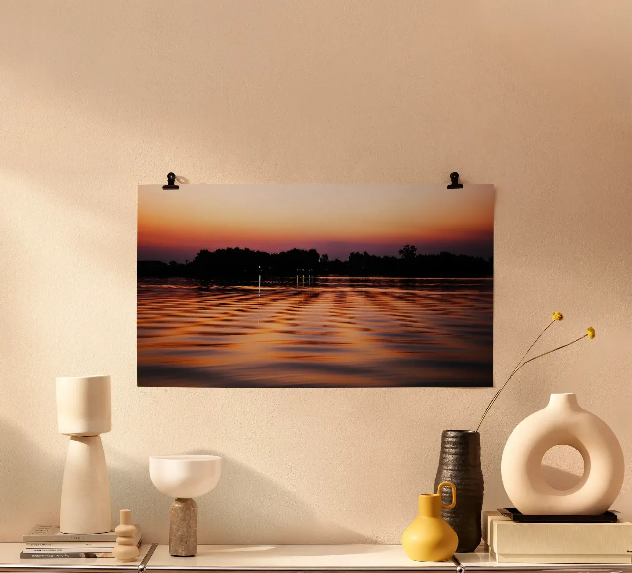 Riflessi dell'alba del Delta - Stampa d'arte poster da jay