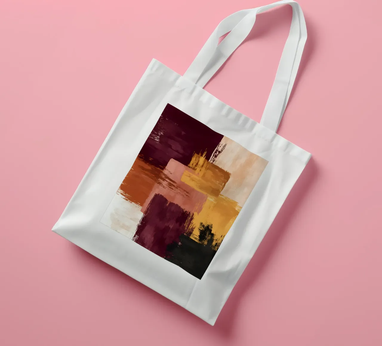 Rustic Blocks borsa in juta da Gypsy Galleria