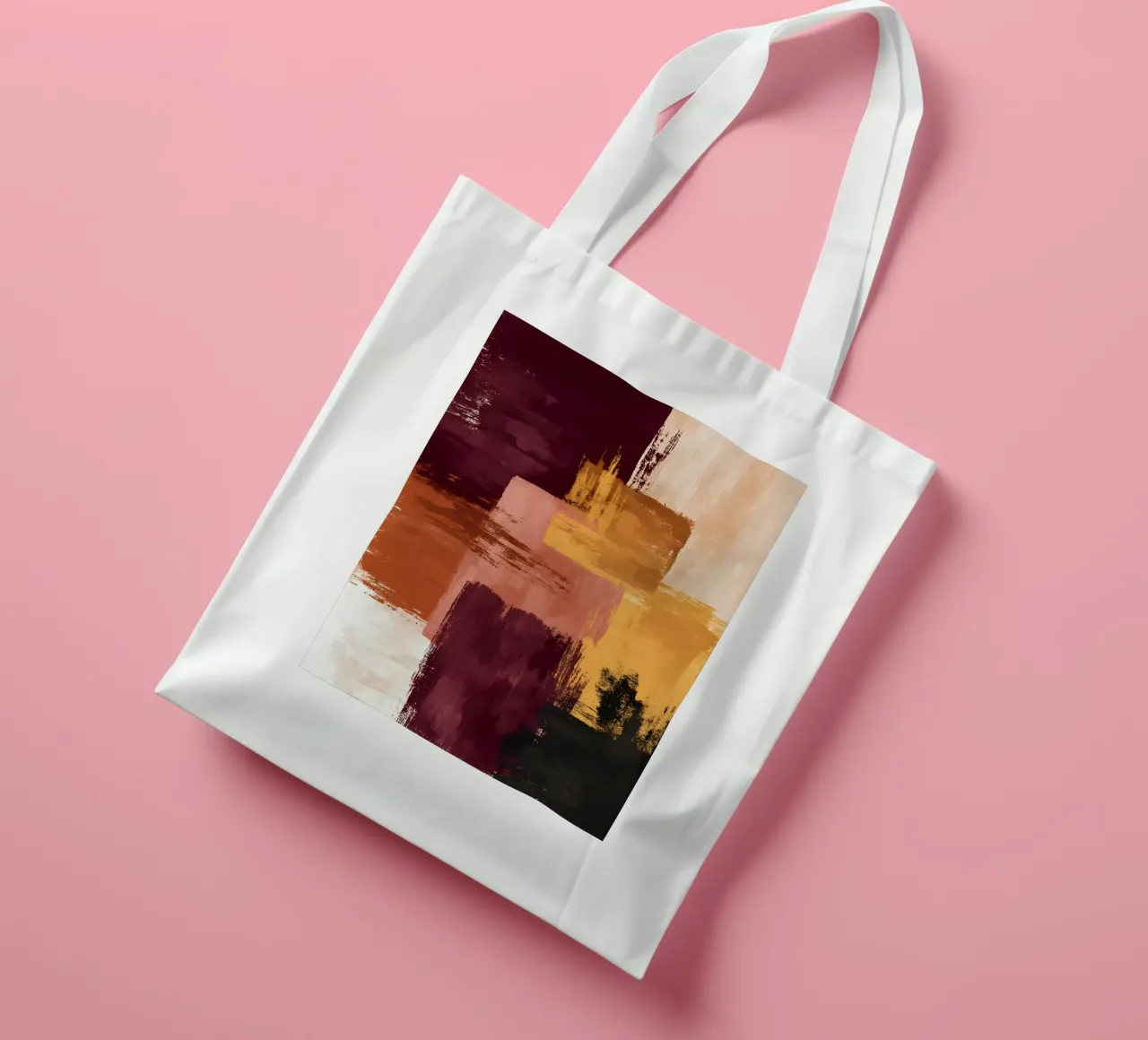 Rustic Blocks borsa in juta da Gypsy Galleria