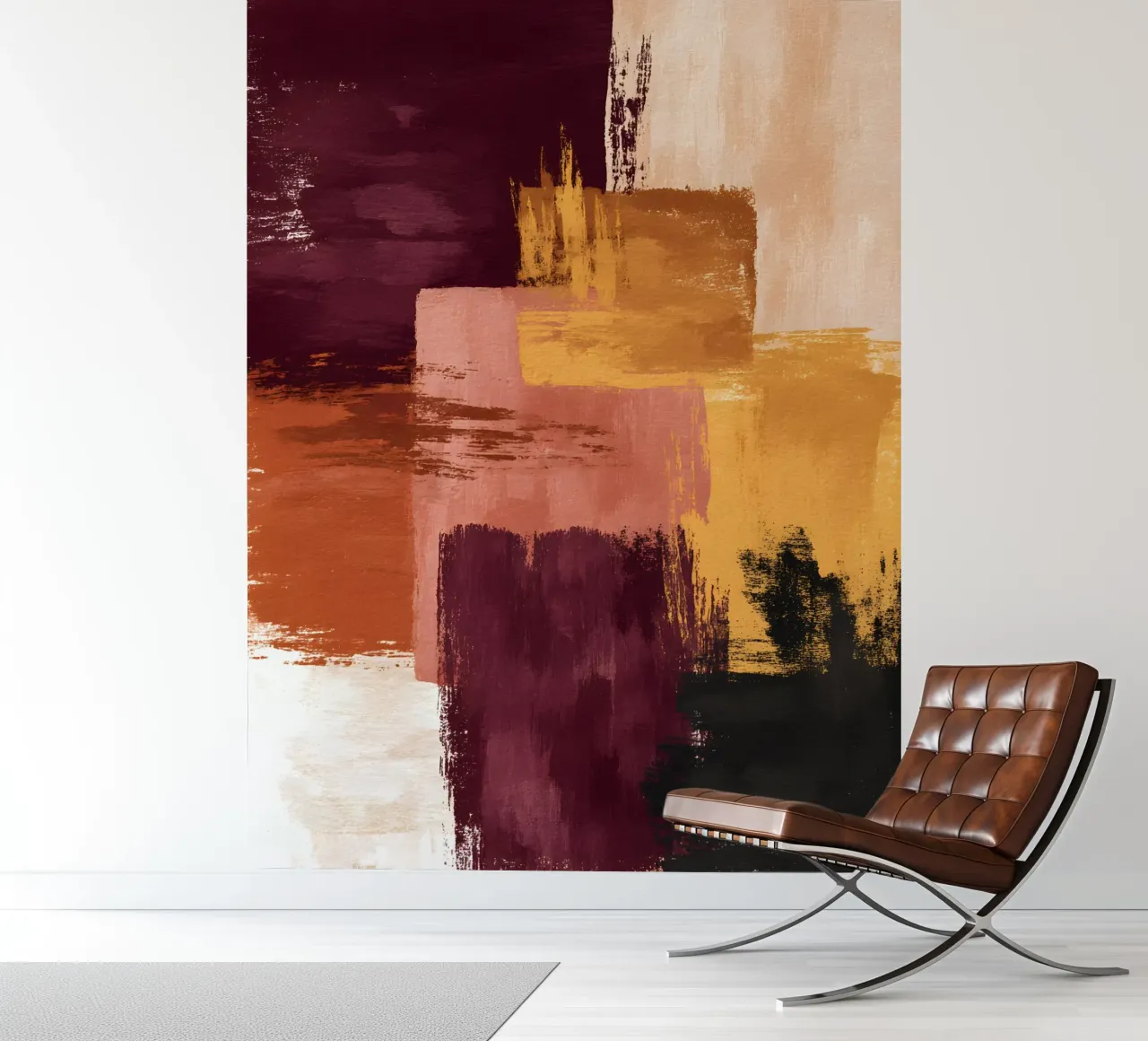 Rustic Blocks fotobehang van Gypsy Galleria