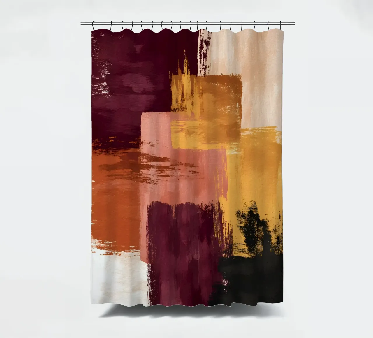 Rustic Blocks Duschvorhang von Gypsy Galleria