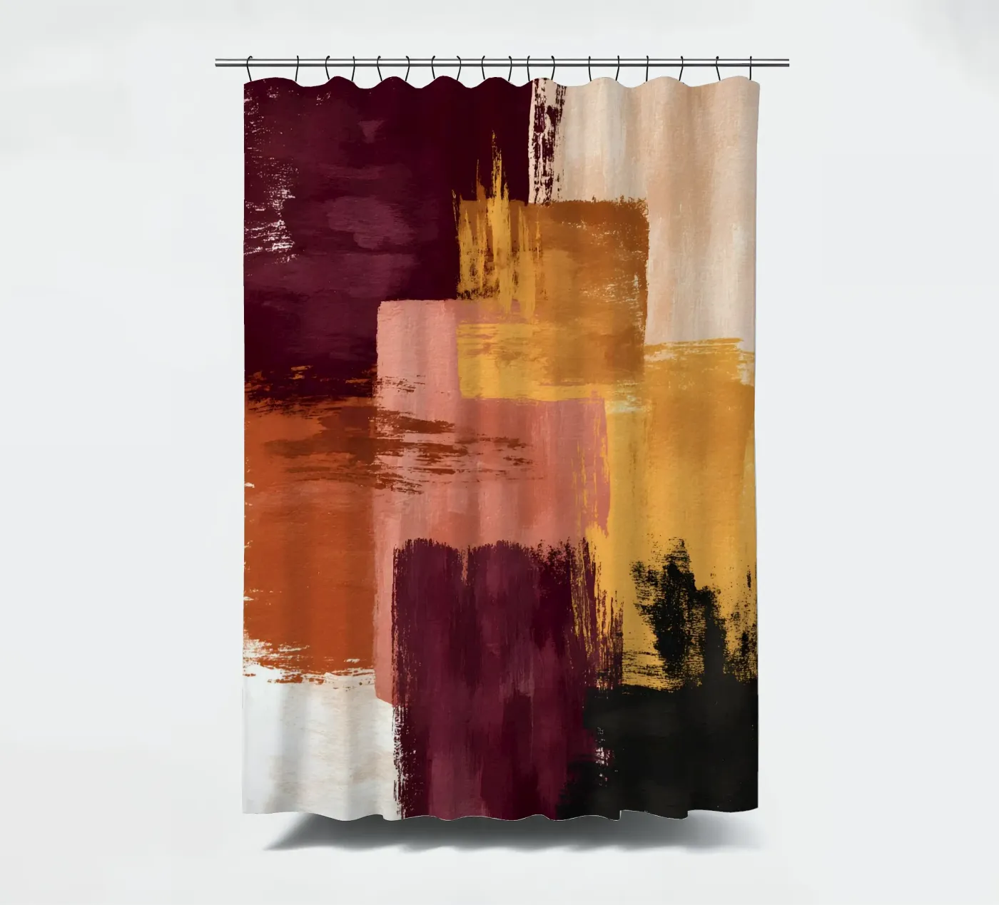 Rustic Blocks Duschvorhang von Gypsy Galleria