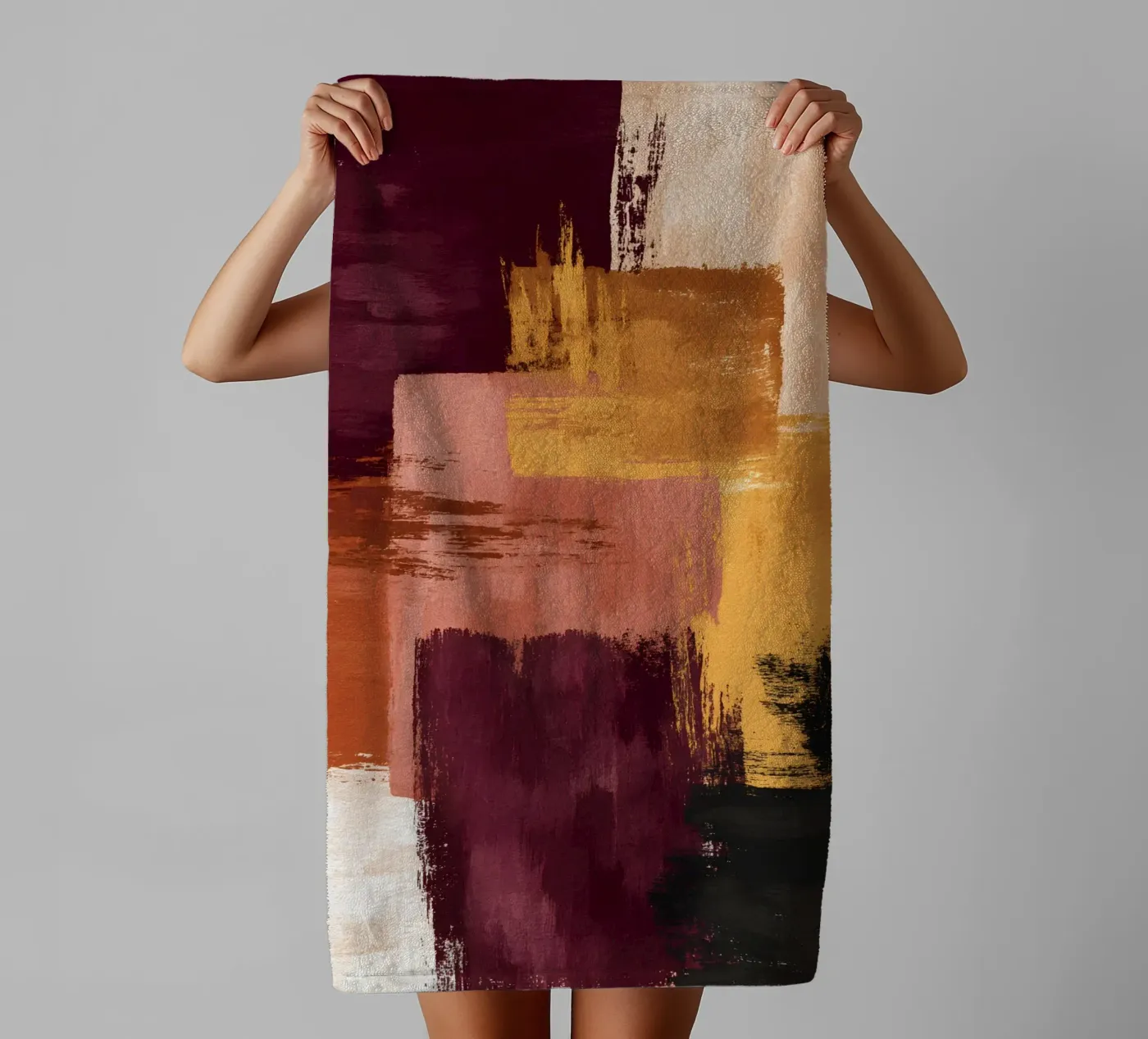 Rustic Blocks towel by Gypsy Galleria