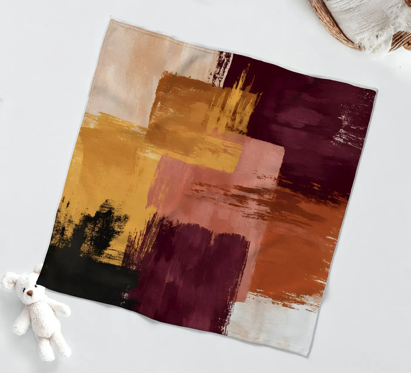 Rustic Blocks plaid polaire de Gypsy Galleria