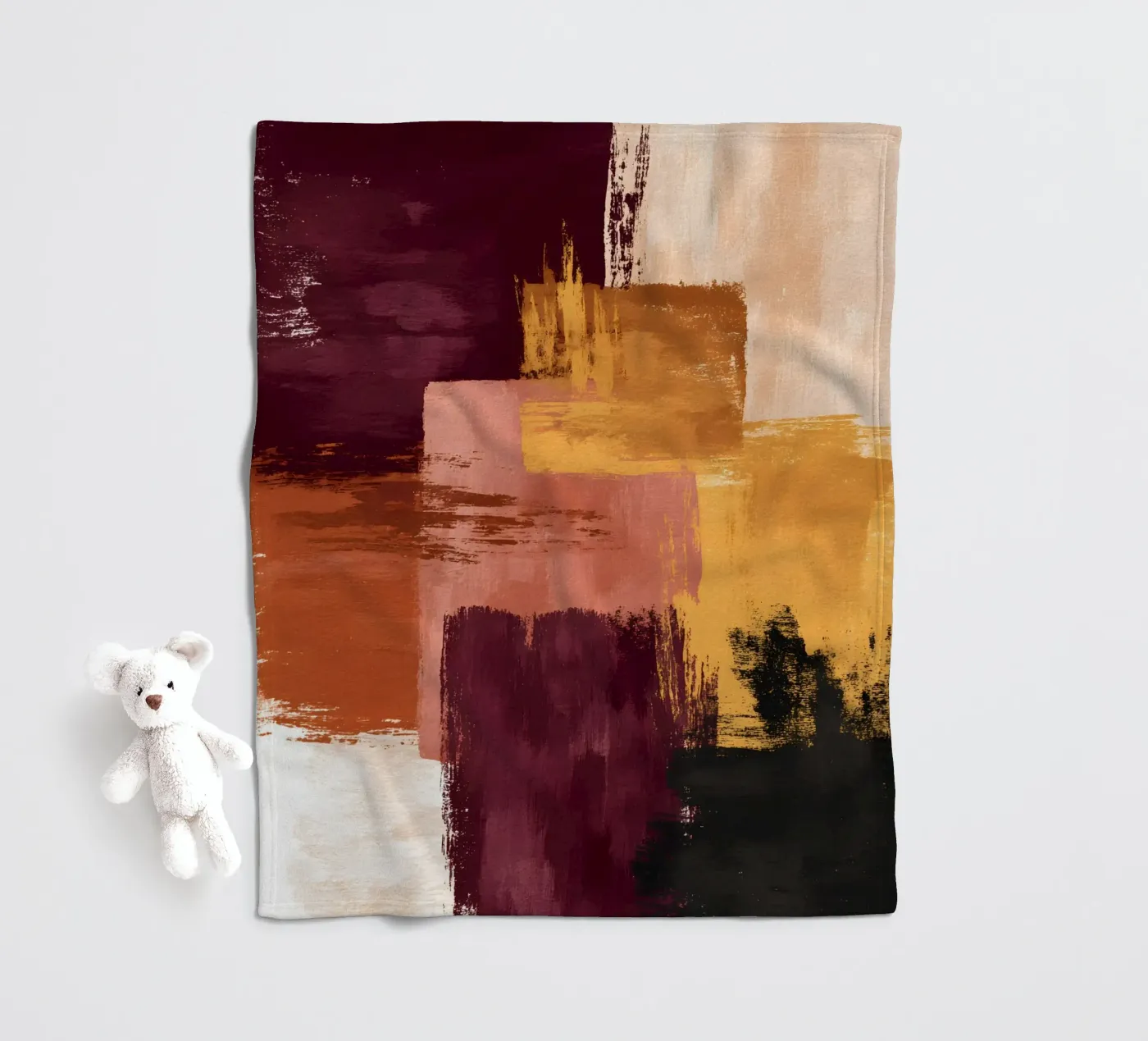 Rustic Blocks plaid polaire de Gypsy Galleria