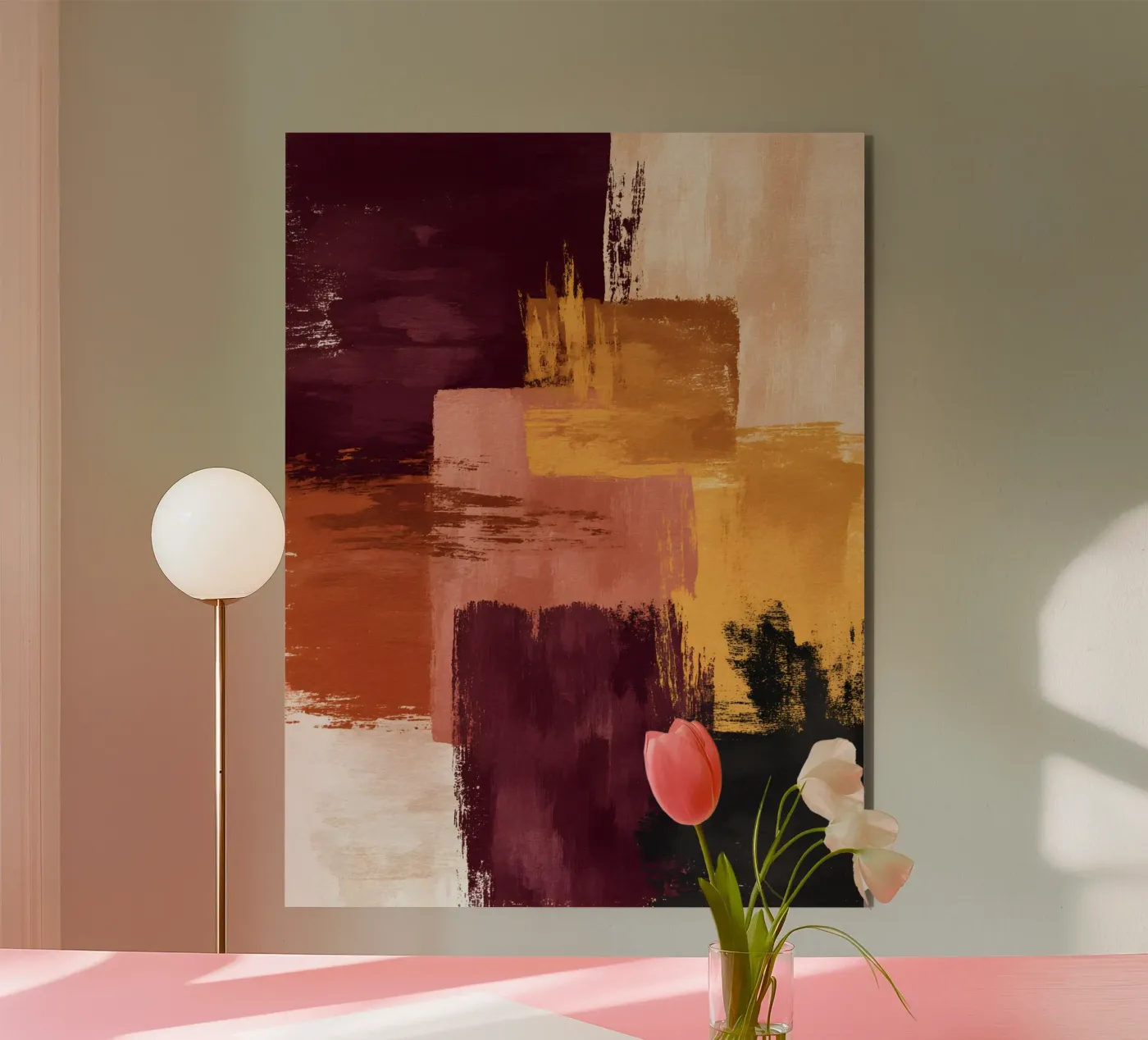 Rustic Blocks forex-plaat van Gypsy Galleria