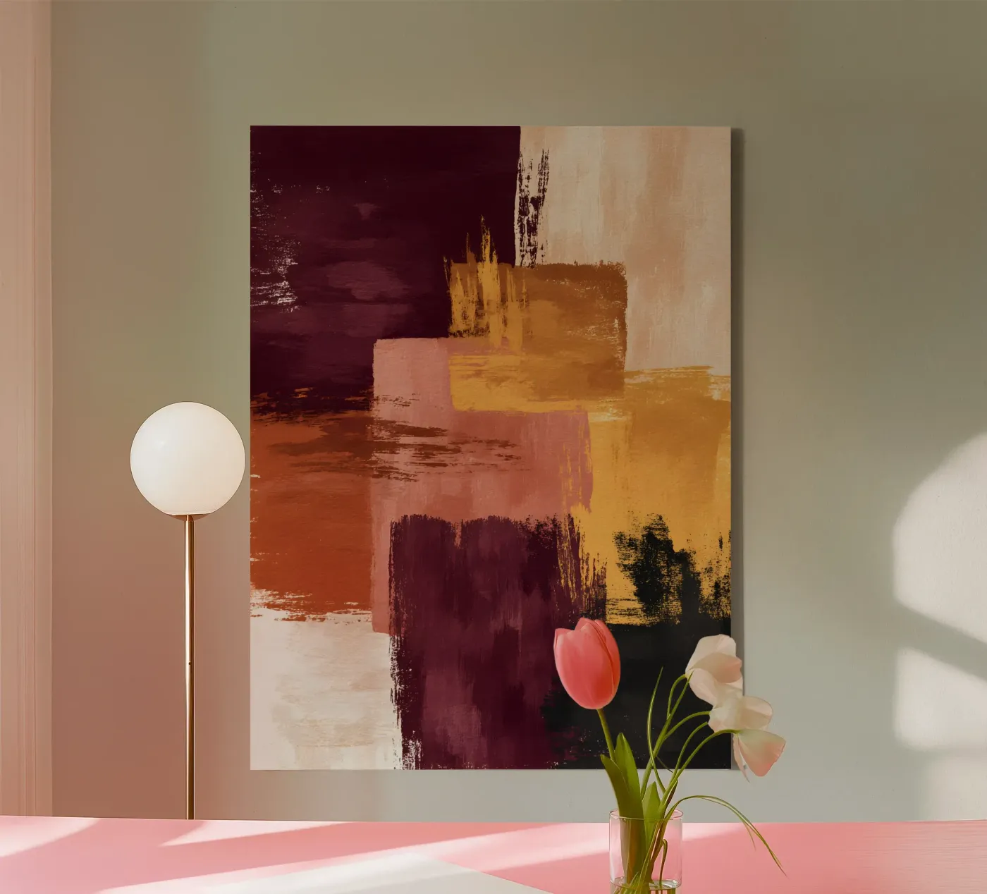 Rustic Blocks canvas van Gypsy Galleria