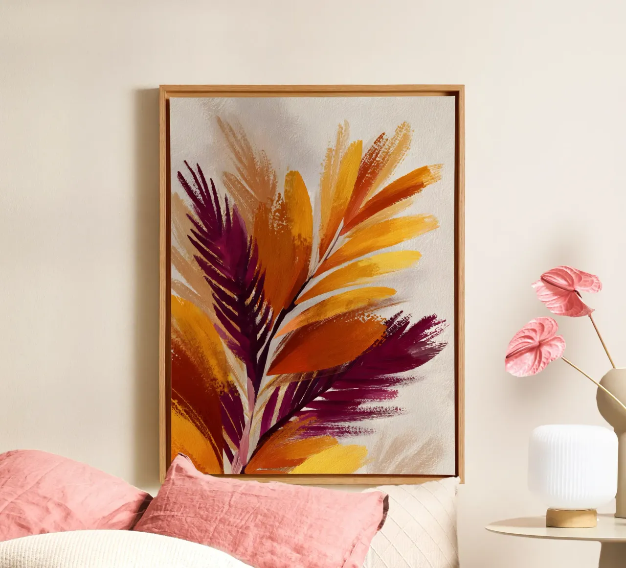 Golden Palm tela con Cornice a cassetta da Gypsy Galleria