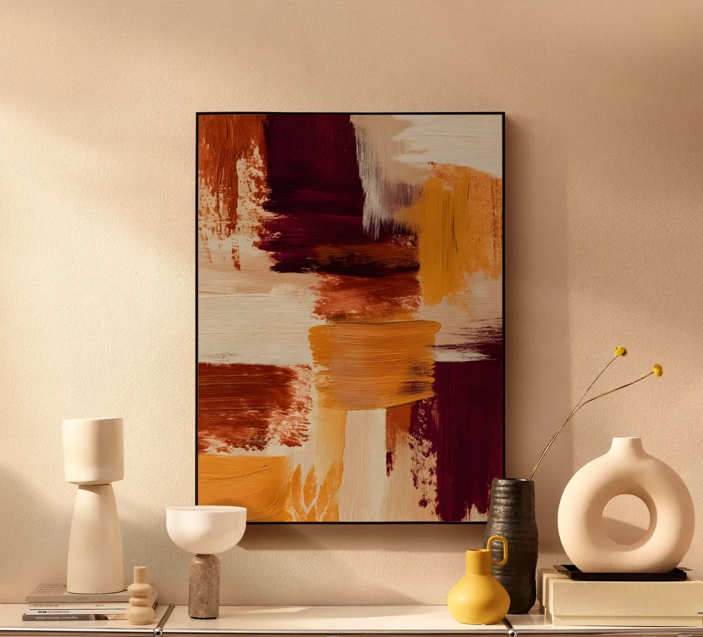 Crimson Strokes plexiglass da Gypsy Galleria