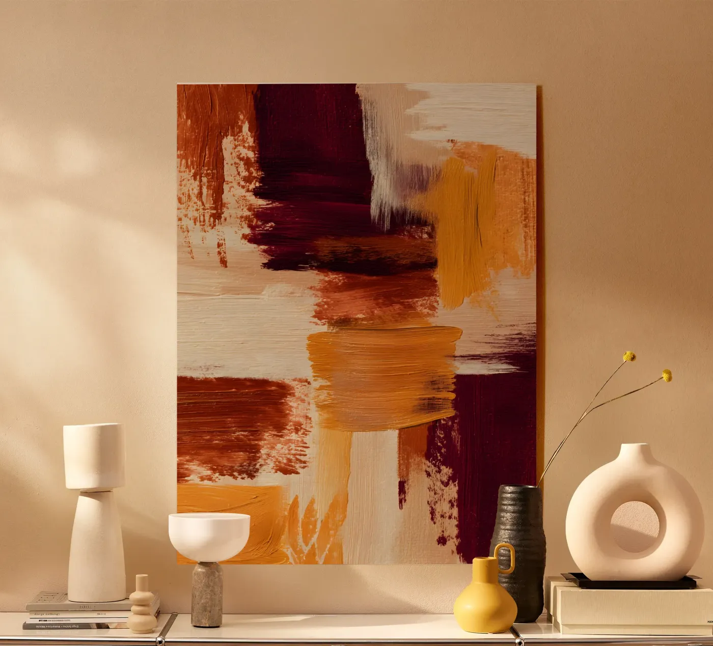 Crimson Strokes plexiglass da Gypsy Galleria