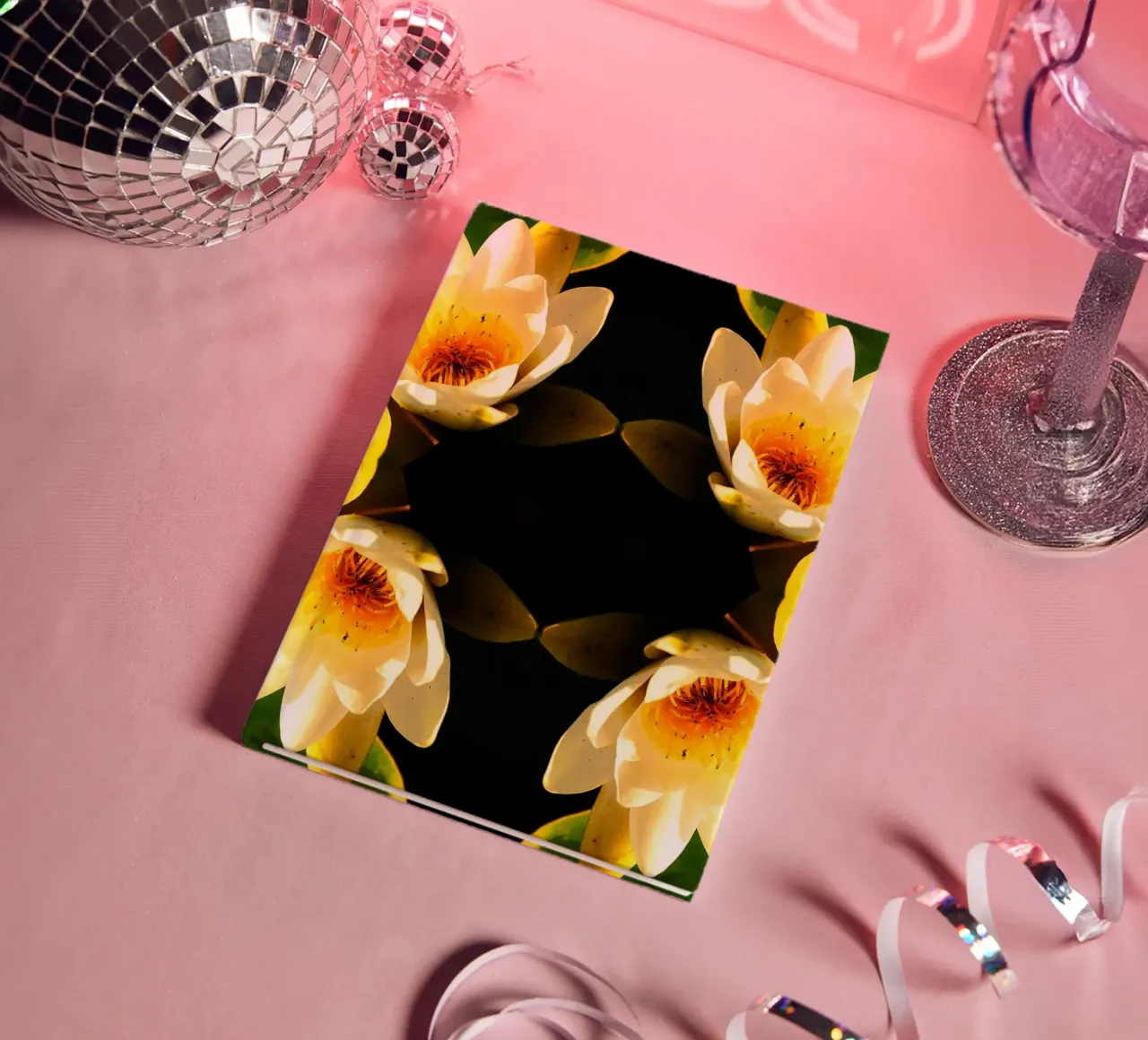 Water Lily Portal – Abstract Fine Art Print notebook by jay