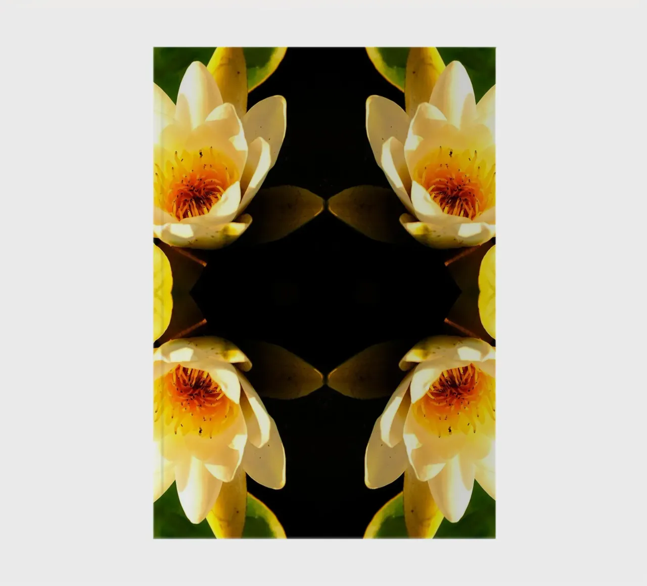 Water Lily Portal – Abstract Fine Art Print notebook by jay