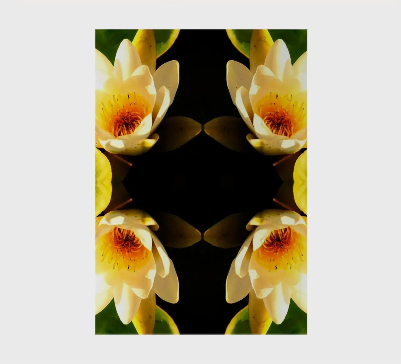 Water Lily Portal – Abstract Fine Art Print notebook by jay