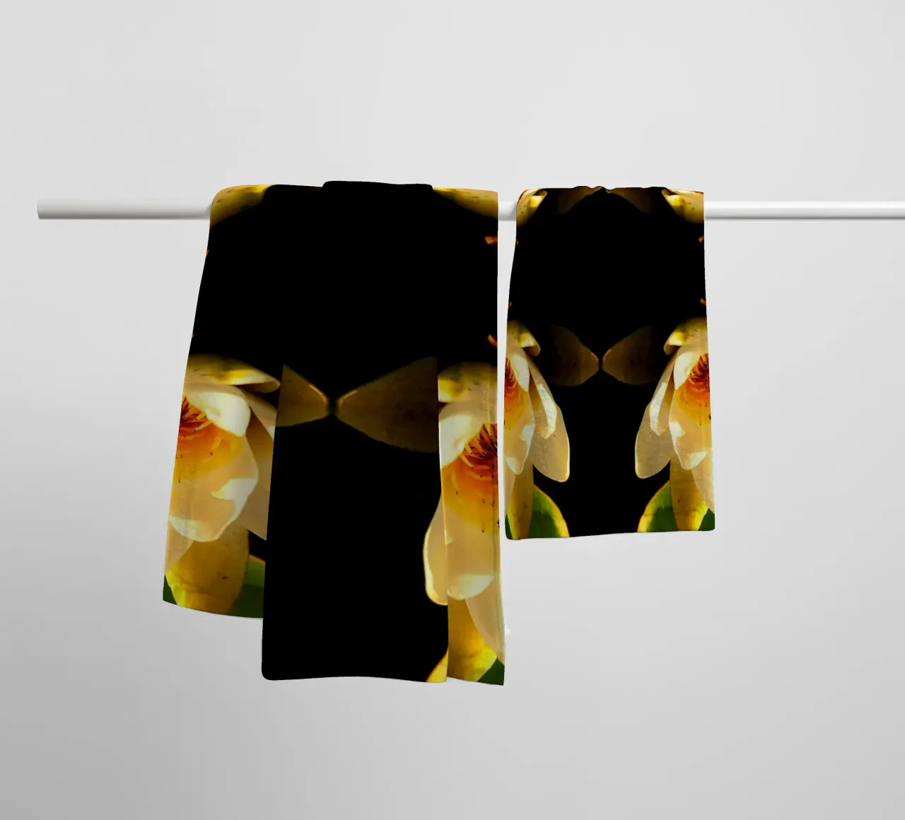 Water Lily Portal – Abstract Fine Art Print towel by jay