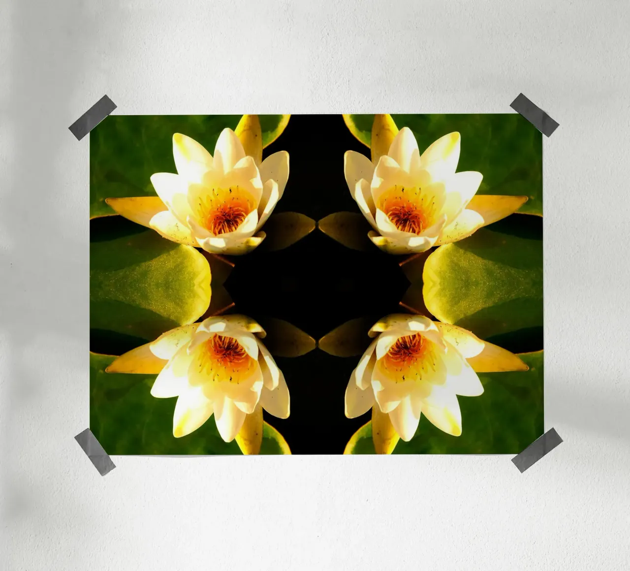 Portal de nenúfares - Lámina abstracta poster de jay
